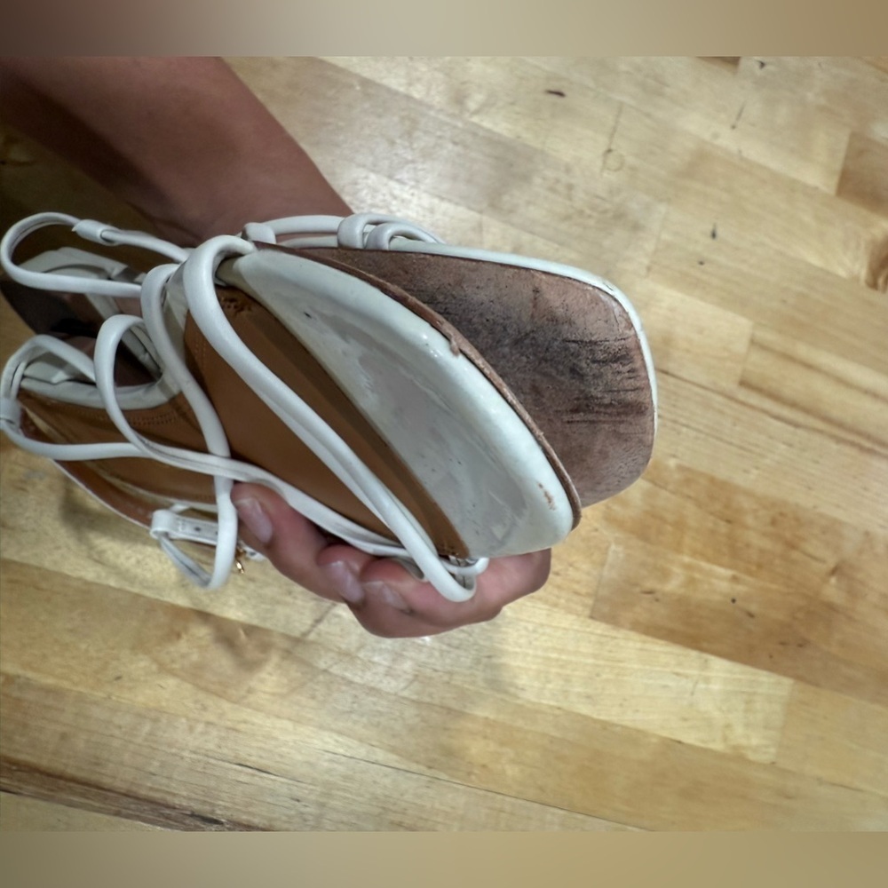 Tory Burch White Strappy Sandals - Picture 8 of 11